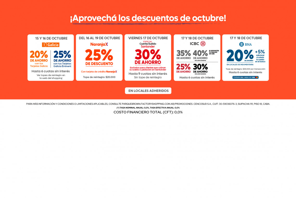 promociones octubre