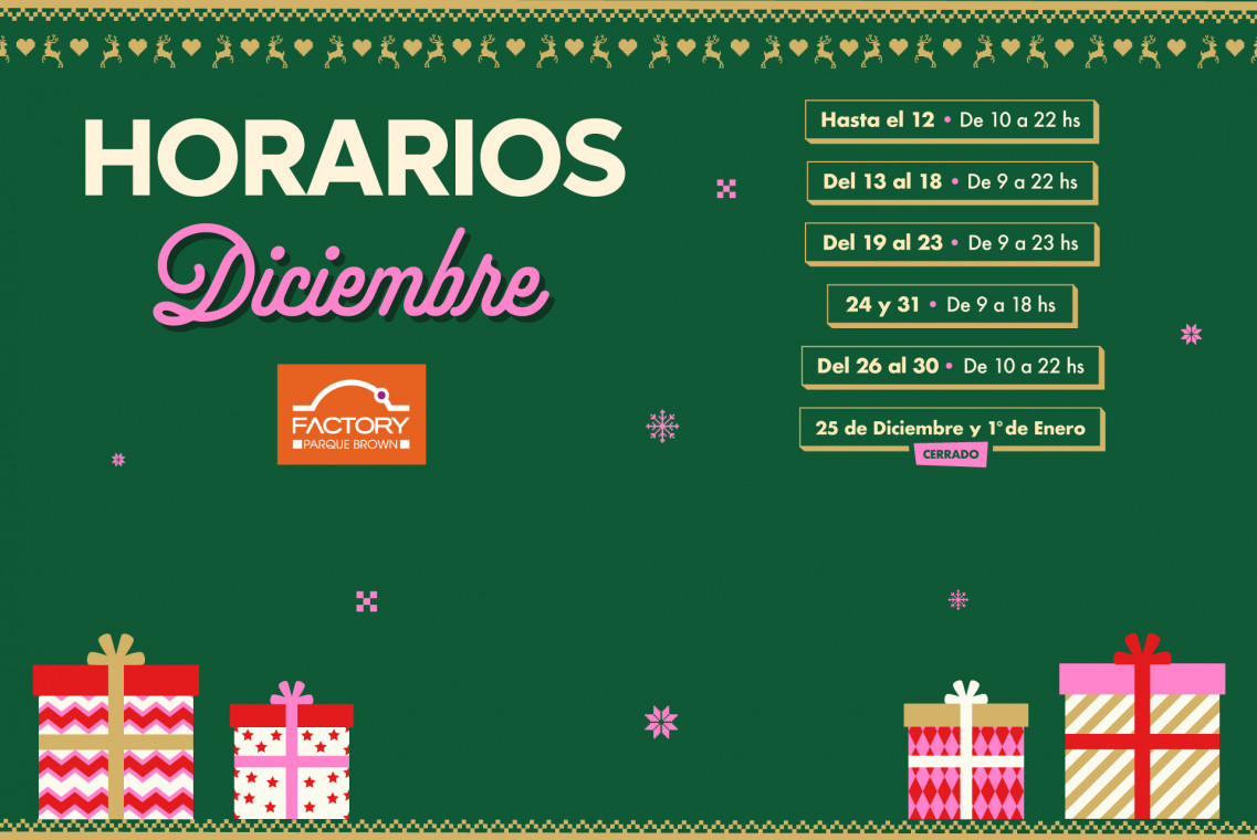 Horarios diciembre